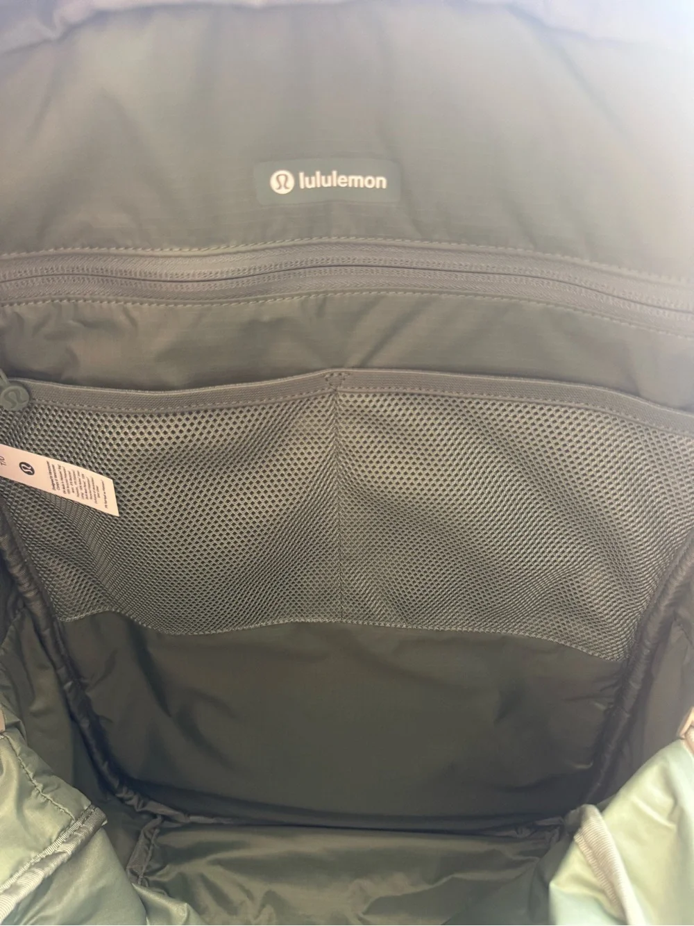 lululemon athletica Gray Double-Zip Backpack